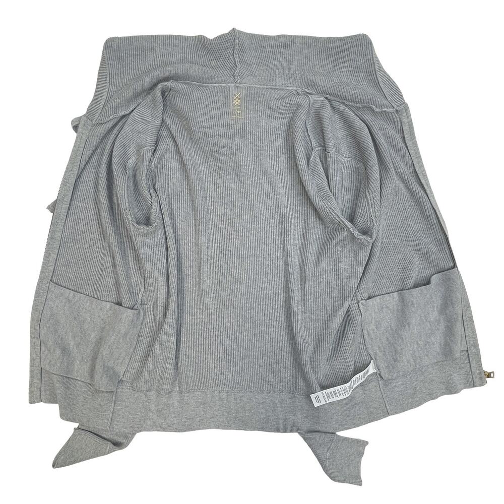 Rhone Daybreak Sweater Knit Hoodie Sz XS New $129 Light Gray Heather Relaxed Fit - Picture 6 of 13